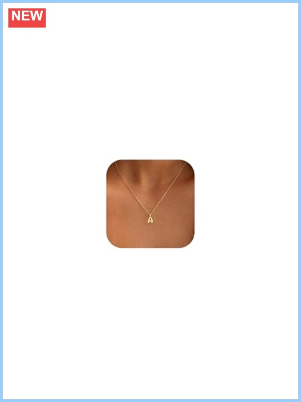 14K Gold Plated Dainty Bubble Initial Necklace, Personalized Pendant Jewelry